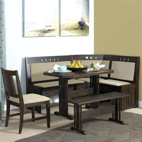 Simple Corner Booth Dining Set — Randolph Indoor And Outdoor Design