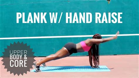 Plank W Hand Raise Youtube