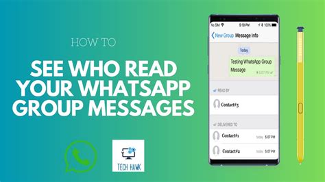 How To Check If Someone Has Read Your Message In A Whatsapp Group
