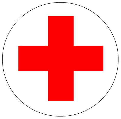 Red Cross White Circle Red Cross Symbol Red Cross Logo Red Cross