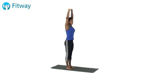 How To Do Latissimus Dorsi Standing Overhead Arms Together Stretch