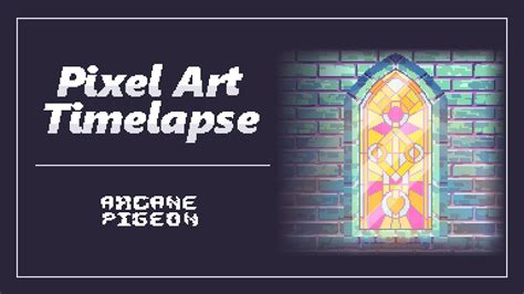 Aseprite Pixel Art Time Lapse Stained Glass Window Youtube