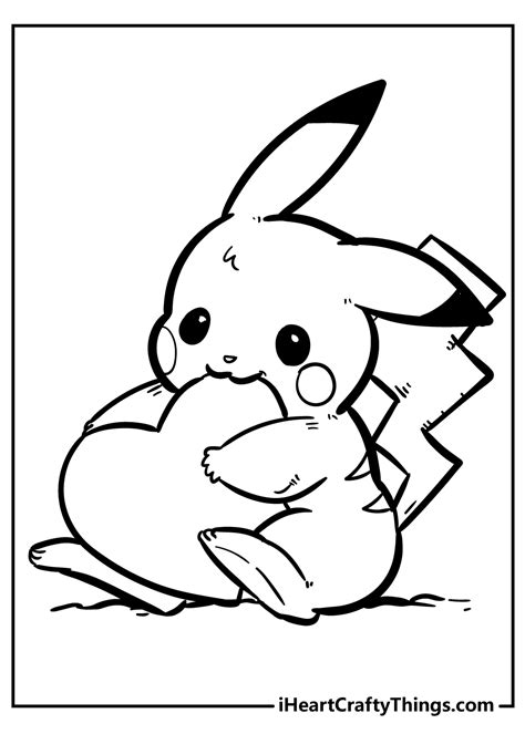 Pikachu Kleurplaat
