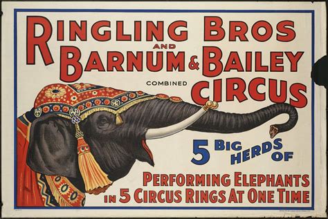 Ringling Bros And Barnum And Bailey Combined Circus 5 Big Vintage