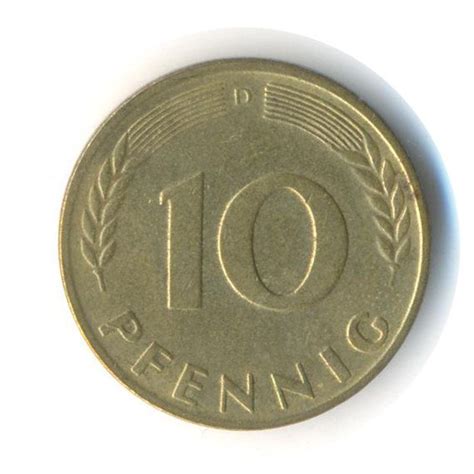 Germany 10 Pfennig 1950 D Coin Codejmc1537 Etsy Uk Coins German