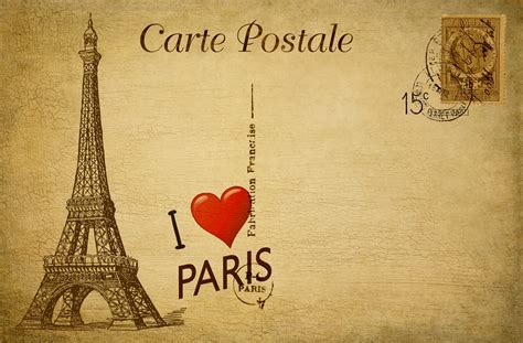Postcard Paris Eiffel Tower Free Stock Photo Public Domain Pictures