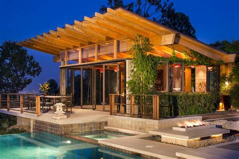 Put The Cool In Pool House Design With Accordion Glass Doors