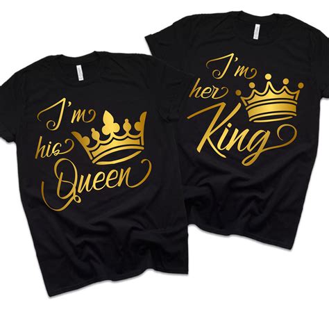 His Queen Her King Svg Cutting Files For Cricut Silhouette Etsy