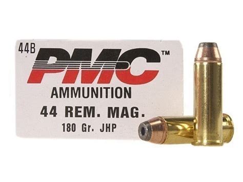 Pmc Bronze Ammo 44 Remington Mag 180 Grain Jacketed Hollow Point Box