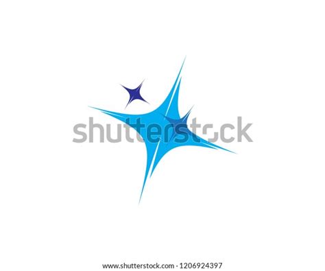 Little Star Logo Vector Template Stock Vector Royalty Free 1206924397