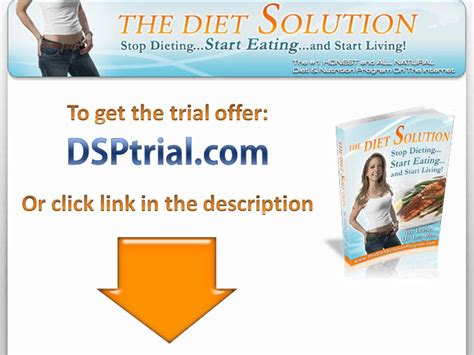 The Diet Solution Program Review Free Trial Youtube