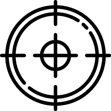 Circular Target Shooting Target Gun Target Looking Sniper Icon