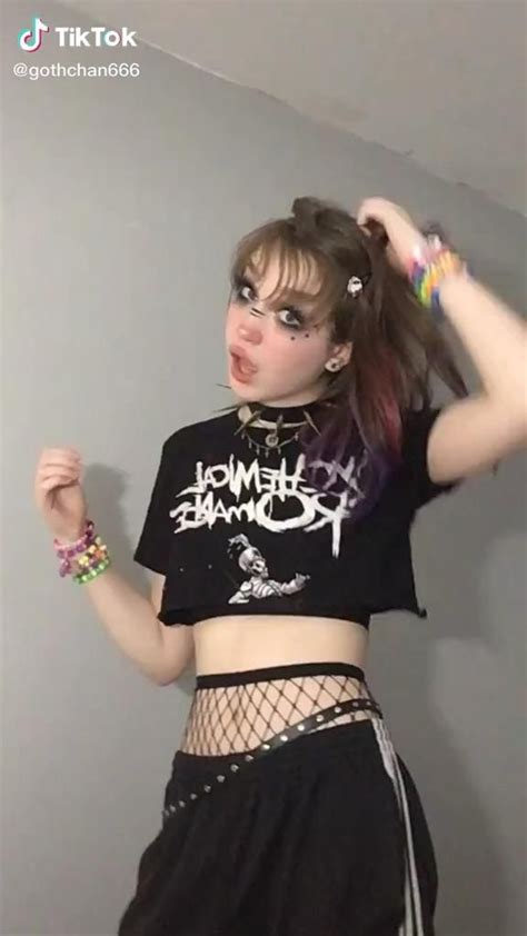 Gothchan666 On Tiktok Video In 2021 Cute Swag Outfits Pretty Emo
