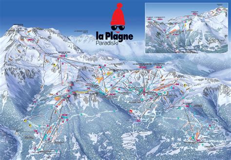 La Plagne Ski Map