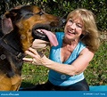 Woman Loves Her Dog stock photo. Image of german, companionship - 5499388