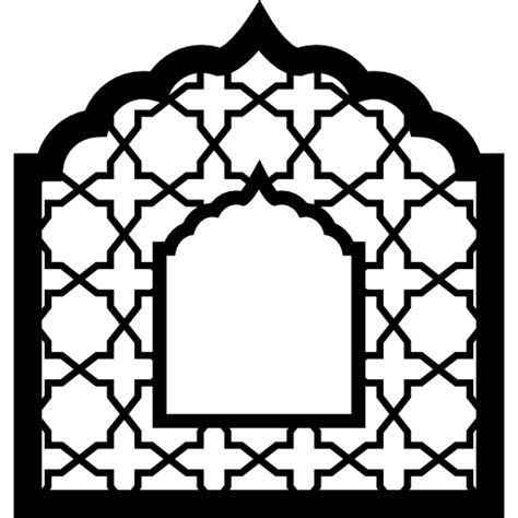 Arabesque Buildings Ornament Decorative Islam Arabic Frame Icon