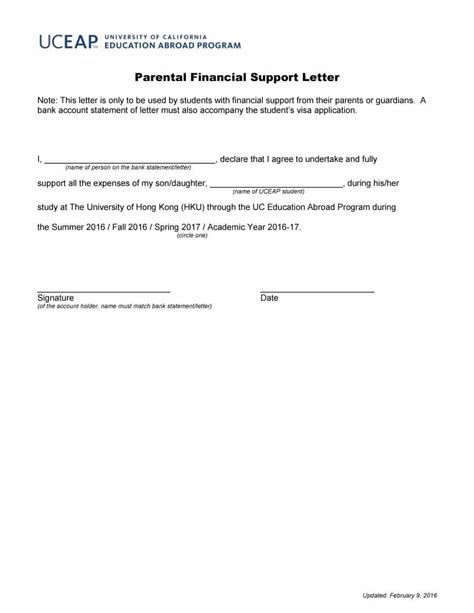 Asking for financial assistance can be a difficult thing to do. Letter Of Financial Support Template Lovely 40 Proven ...