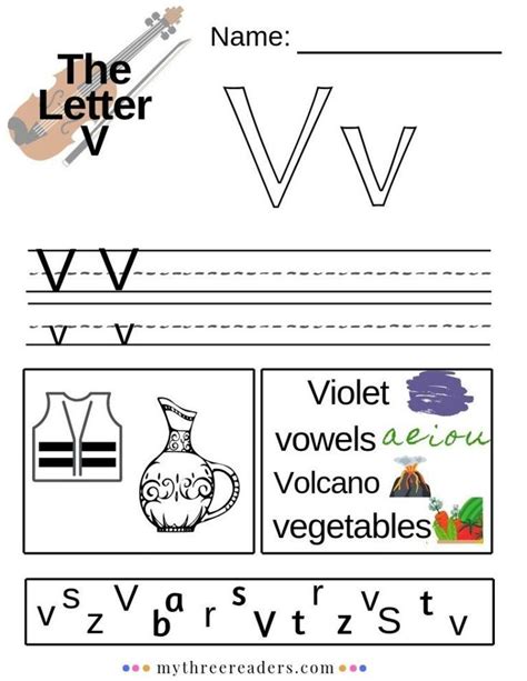 Letter V Worksheets For Preschool Try This Sheet