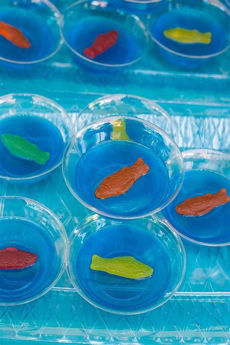 Jello Cups Under The Sea Birthday Party Totally Kid Friendly Food