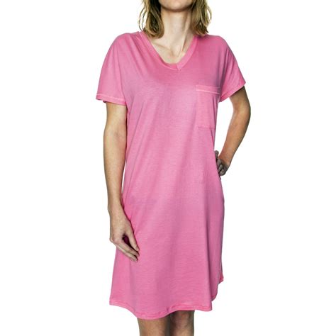 Damella Cotton Modal Plain Nightdress Nightgowns Nightwear