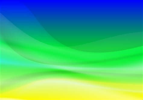 Blue Green And Yellow Gradient Flowing Curved Shapes 1233385 Vector