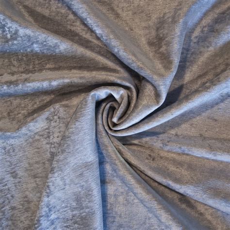 Z Or121 Silver Gray Antique Velvet By The Yard Upholstery Home Decor Fabric