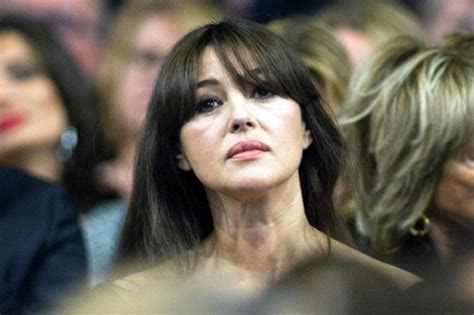 the aged monica bellucci is surprised by his appearance at a social event in france celebrity news