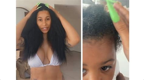 cardi b shows us how to make a hair care mask youtube
