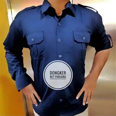 Jual Kemeja Pdh Navy Kemeja Pdh Lengan Panjang Kemeja Pdl Navy Baju Pdh Baju Pdl