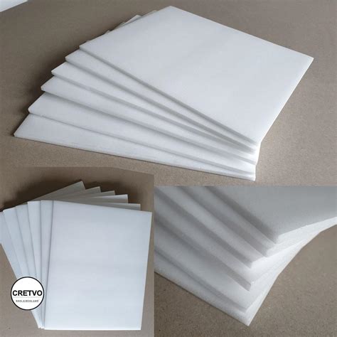 Foam Sheet 205x250 Mm 5mm Thick White 2 Pieces