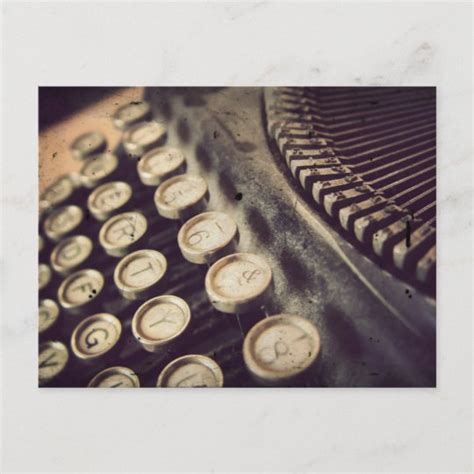 Vintage Typewriter Postcard