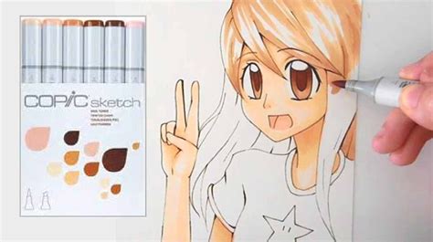 Coloring A Manga Girl With Copic Sketch Skin Tone Set Long Version