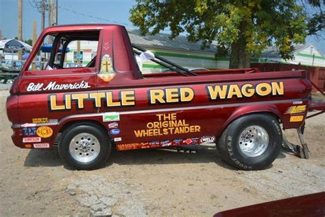 The Little Red Wagon Dodge A 100 Heavily Modified Drag Racing Cars