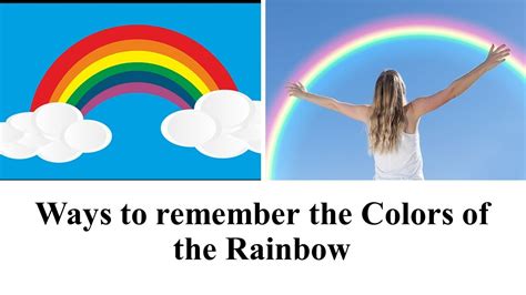 Ways To Remember The Colors Of The Rainbow Rainbow Colours Youtube