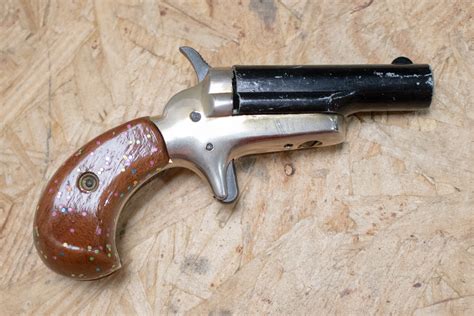 Butler Derringer 22 Short Police Trade In Pistol With Speckled Finish