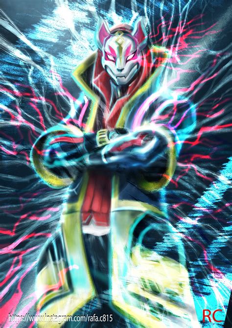 Drift Fanart Digital Paint My Favorite Skin So Far Here Is The Full Res Image For All The