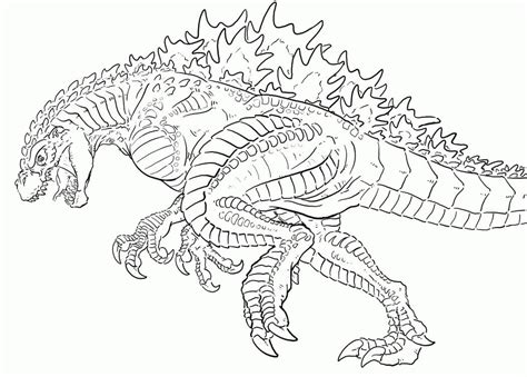 Dibujos De Godzilla 5 Para Colorear Para Colorear Pintar E Imprimir