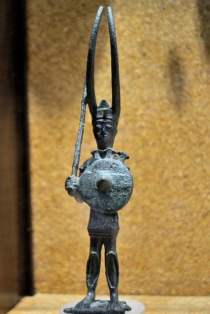 Nuragic Bronze Votive Figurine Of A Nuragic Warrior National