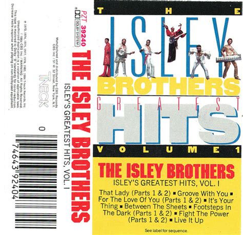 the isley brothers isley s greatest hits vol 1 1984 cassette