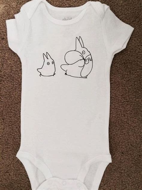 Totoro Baby Onesie Clothing Bodysuit By Bluereefshoppe On Etsy Käsityö