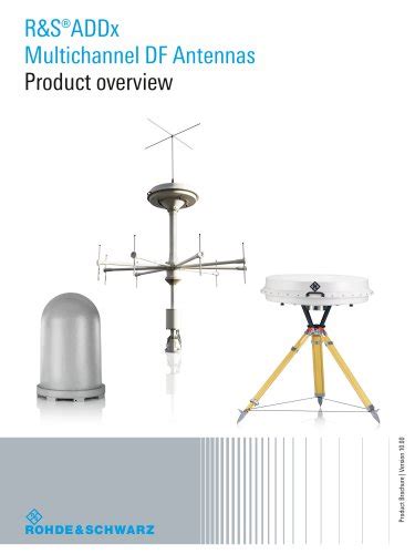 R Saddx Multichannel Df Antennas Rohde Schwarz Pdf Catalogs Technical Documentation