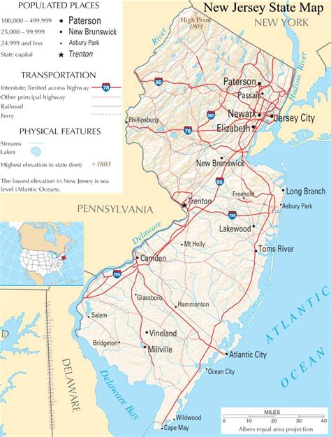 Map Of New Jersey Political Map Of The State Of New J Vrogue Co