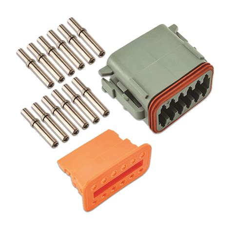 Deutsch 12 Pin Plug Connector Kit 4 Pieces Euro Car Parts