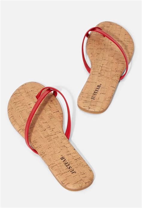 Sandra Thong Sandal In Cherry Red Get Great Deals At Justfab