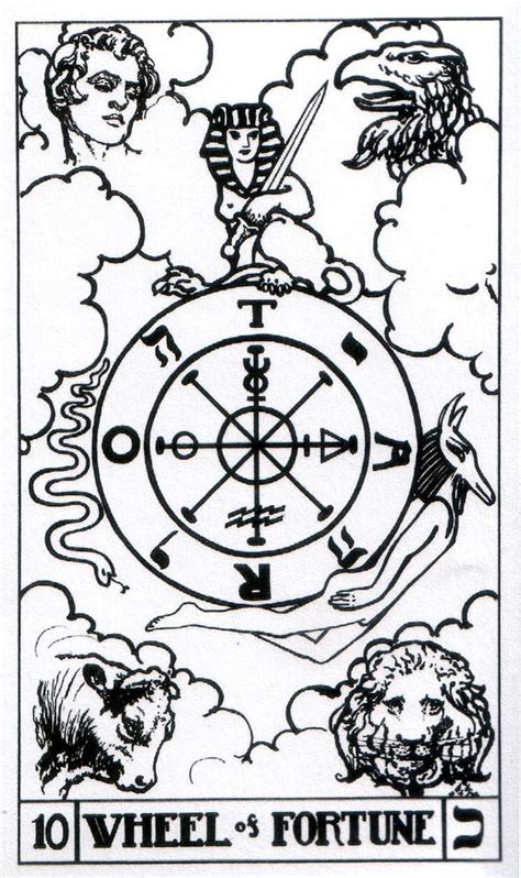 Good things are coming your way, although they may first appear as obstacles. Wheel of Fortune - Builders of the Adytum Tarot (B.O.T.A ...