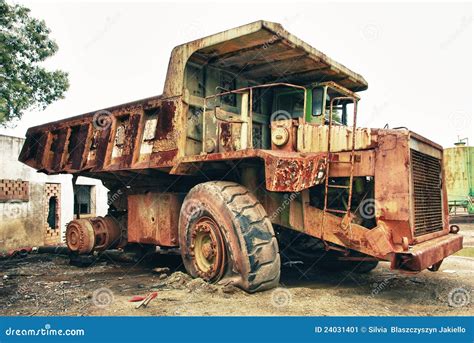 Historic Old Large Dumper Truck Stock Image Image Of Outside Dumper