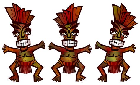 Download Polynesian Tribal Dance Royalty Free Stock Illustration