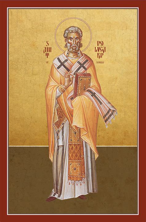 Icon Of St Polycarp Of Smyrna 1pc10 Uncut Mountain Supply