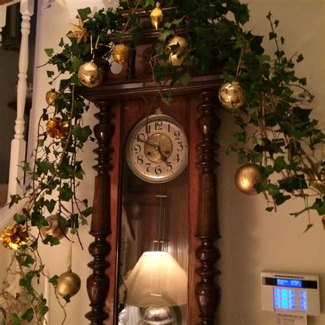 Christmas Vignettes Antique Wall Clock Riverside Antiques Home
