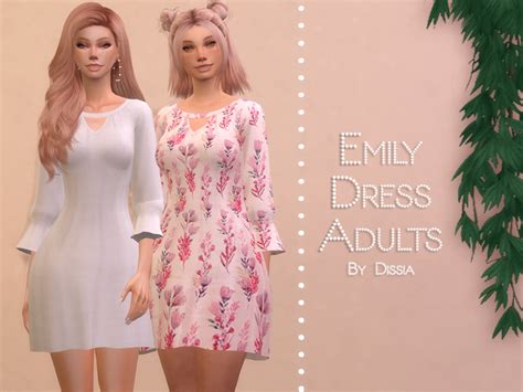 Emily Dress By Dissia From Tsr • Sims 4 Downloads